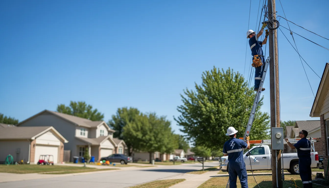 Residential electrician providing installation services in Fairview, MT